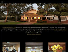 Tablet Screenshot of creeksbendgolfclub.com